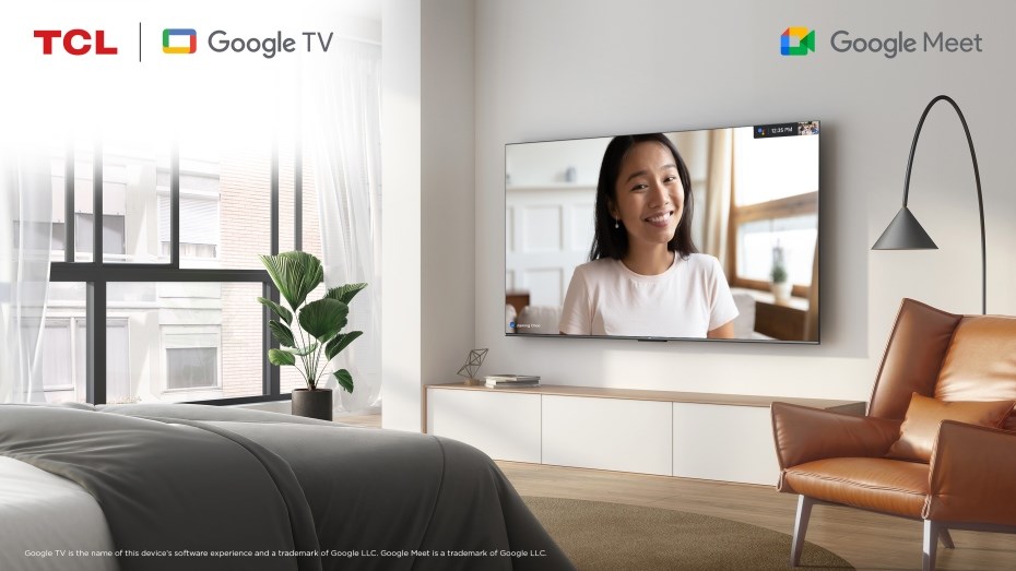 TCL C765 google meet